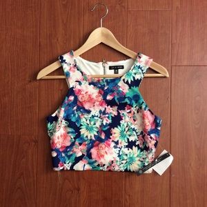 AS U WISH - floral crop top